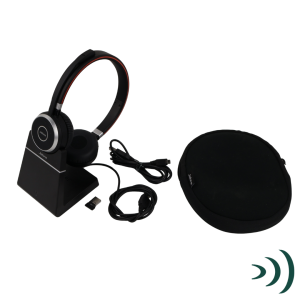 Jabra Evolve 65 Stereo Wireless Headset & Base (Refurbished) - Image 2