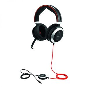 Jabra Evolve 80 USB-C Wired Teams Headset (Refurbished) - Image 1