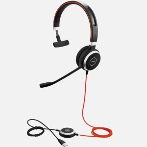 Jabra Evolve 40 Wired UC Mono Headset (Refurbished) - Image 1