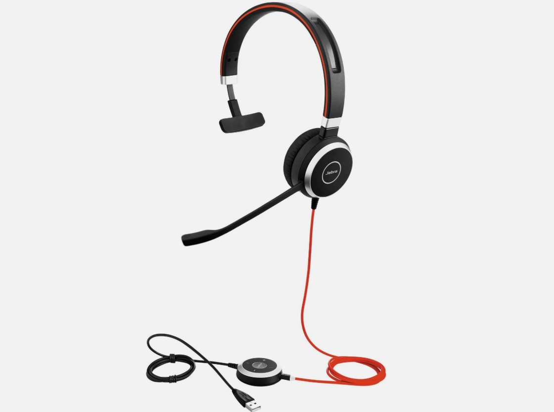Jabra Evolve 40 Wired UC Mono Headset (Refurbished) - Image 1