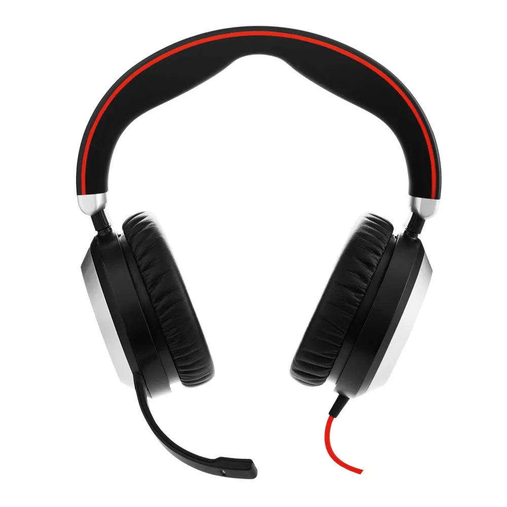 Jabra Evolve 80 Stereo Headset USB-A – Refurbished - Image 1