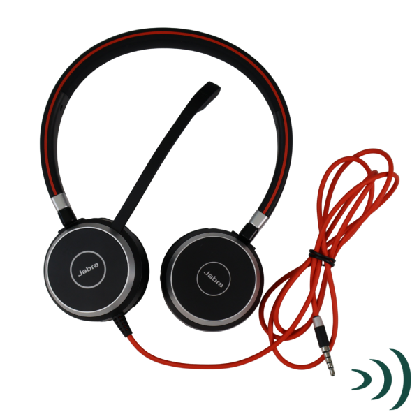 Jabra Evolve 40 Wired UC Duo Stereo Headset (Refurbished)