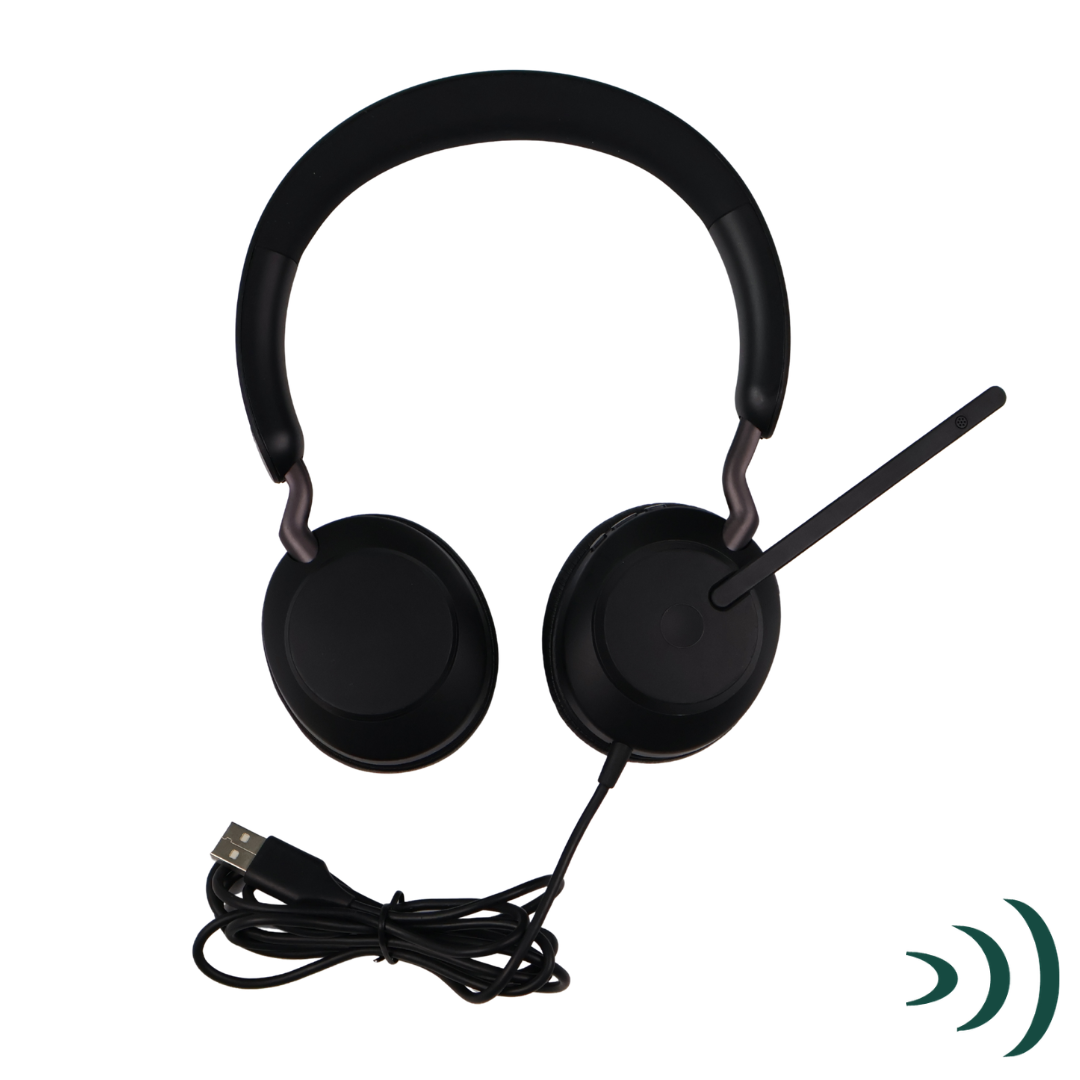 Jabra Evolve2 40 SE USB-A Wired Stereo Headset (Refurbished) - Image 2