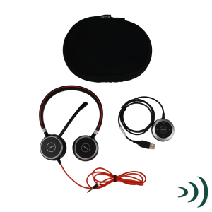 Jabra Evolve 40 Wired UC Duo Stereo Headset (Refurbished) - Image 2