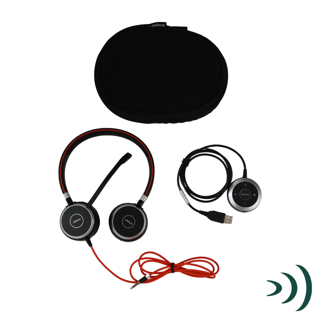 Jabra Evolve 40 Wired UC Duo Stereo Headset (Refurbished) - Image 2