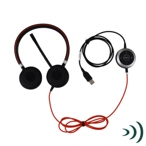 Jabra Evolve 40 Wired UC Duo Stereo Headset (Refurbished) - Image 3